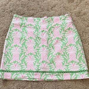 Crown & Ivy Green and Pink Pineapple Skort